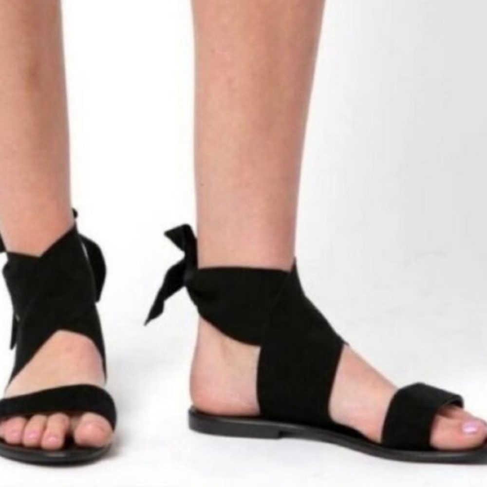 Seychelles Cruisin Black Leather Upper Strap Sandals Size 7.5